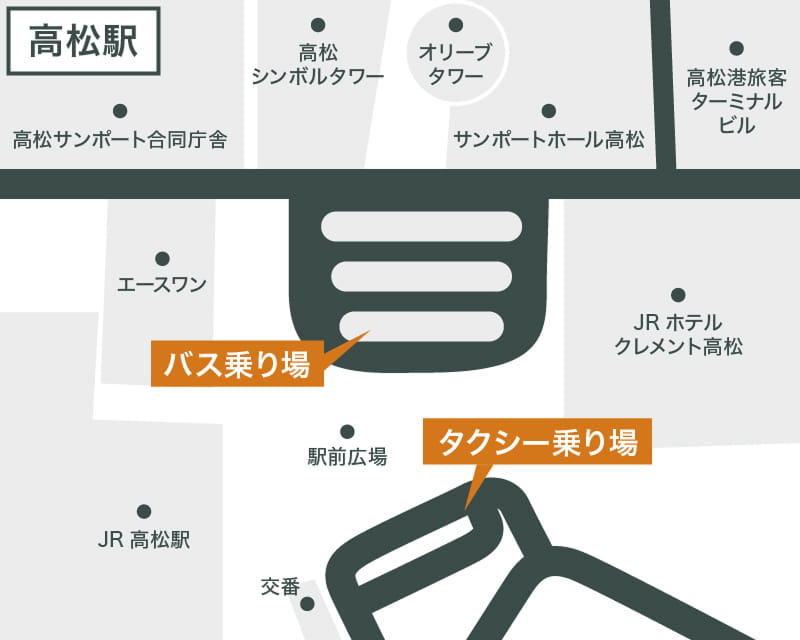 高松駅の案内図